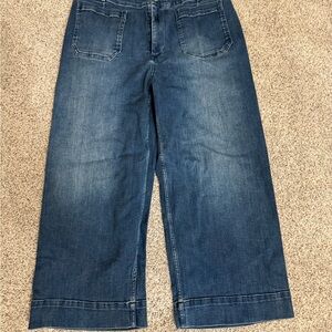 Pilcro Blue Cropped Jeans